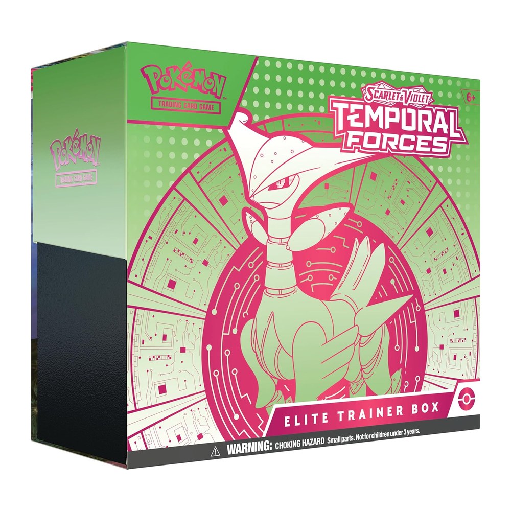 Pokémon TCG Scarlet & Violet Temporal Forces Elite Trainer Box (Iron Leaves)