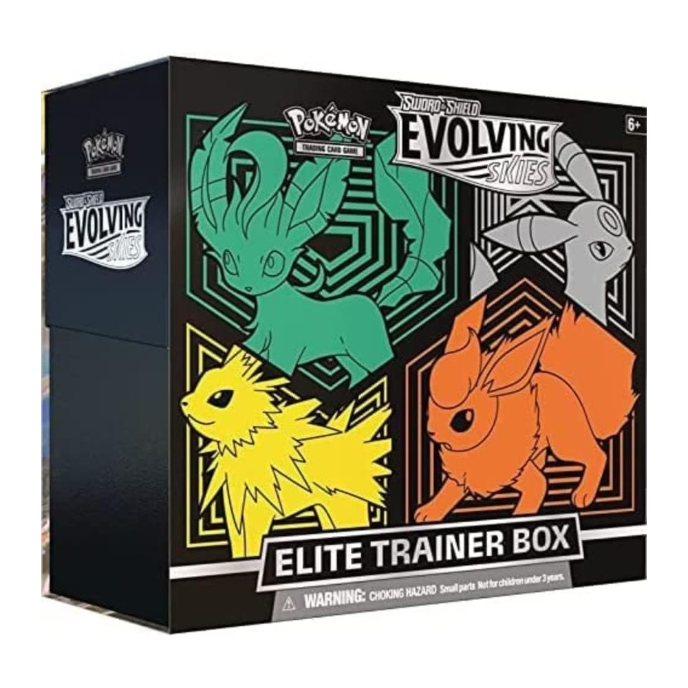 Pokémon TCG Sword & Shield Evolving Skies Elite Trainer Box (Jolteon/Flareon/Umbreon/Leafeon)