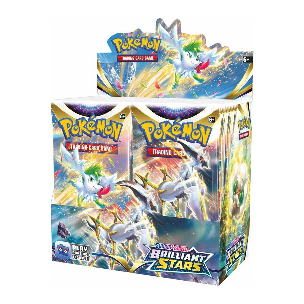 Pokémon TCG Sword & Shield Brilliant Stars Booster Box (36 Packs)